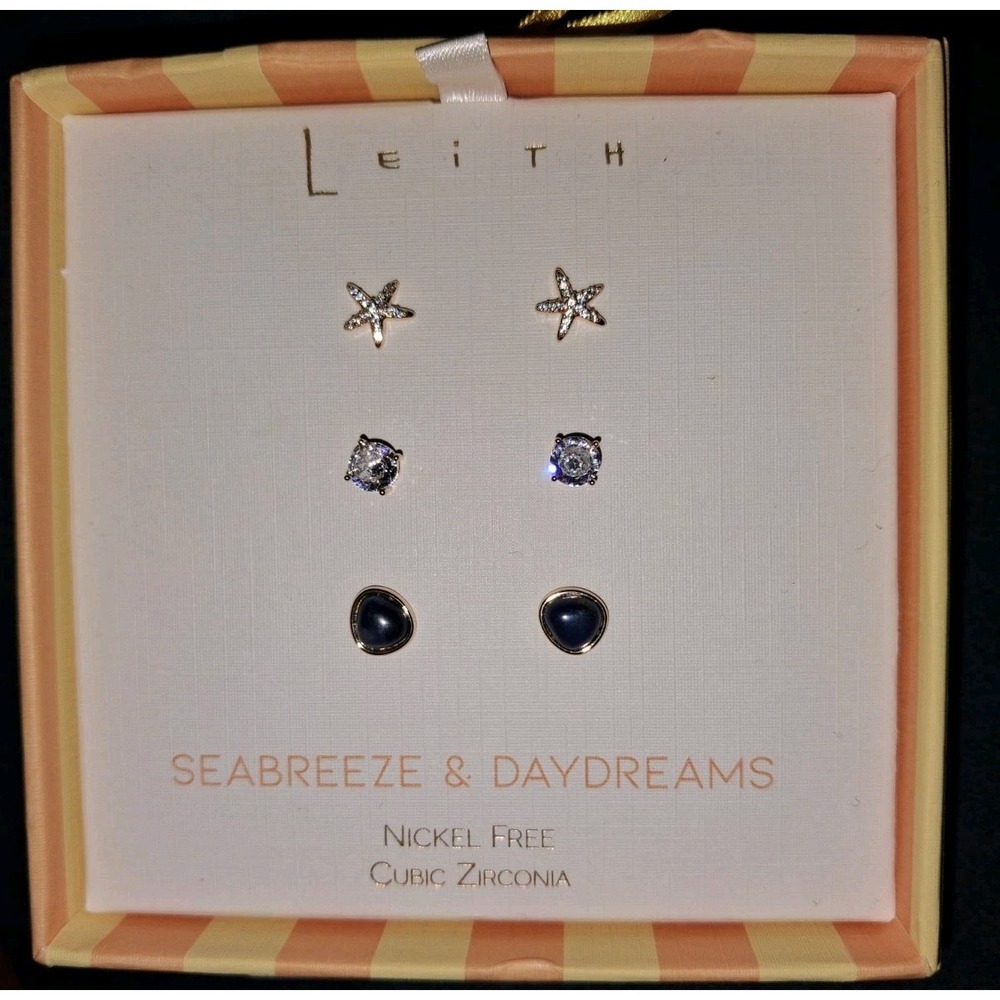 Seabreeze & Daydreams Set of 3 Starfish Earrings